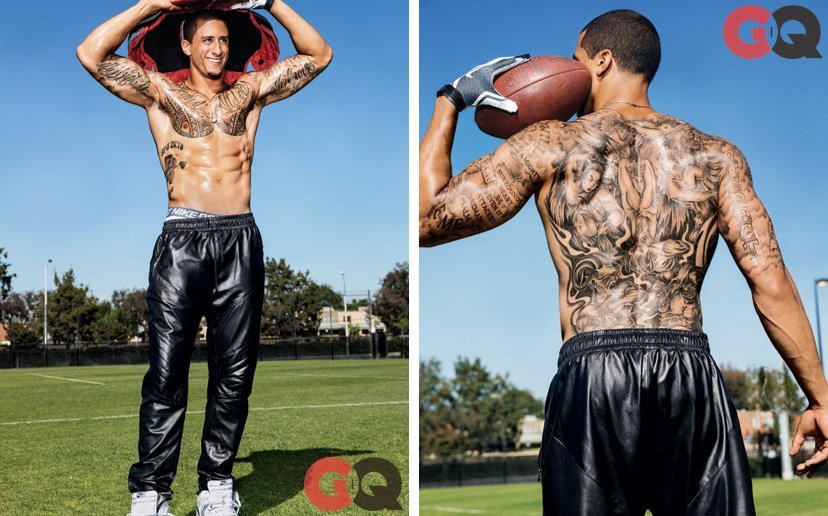 picture of colin Kaepernick in football fanfiction story gq