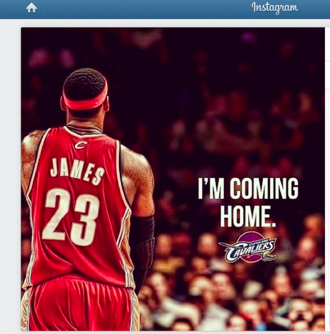 LeBron is “Coming Home”