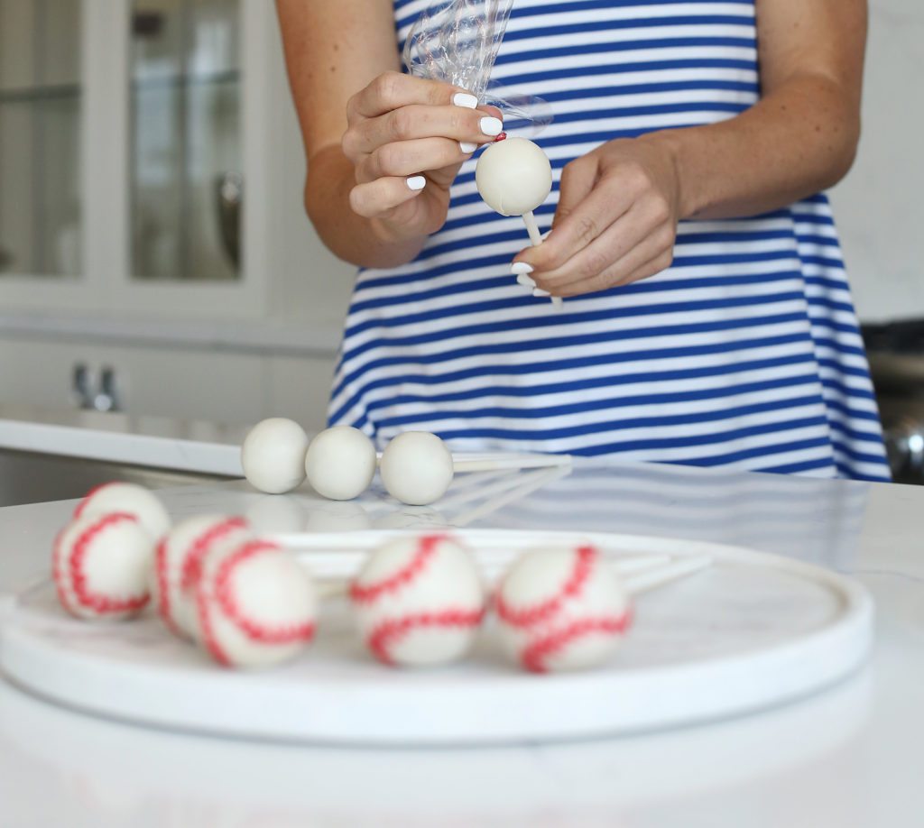 Baseball Cake Pops