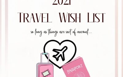 Travel Wish List: Traveling in 2021